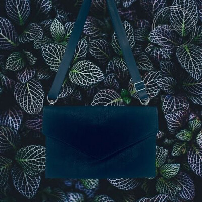 Clutch Artificial Leather Black