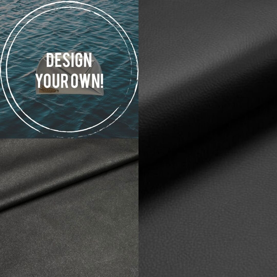 MY IRIS, ARTIFICIAL LEATHER (OUTSIDE): Black, TEFLON LAMINATED COTTON (INSIDE): Metallic Graphit
