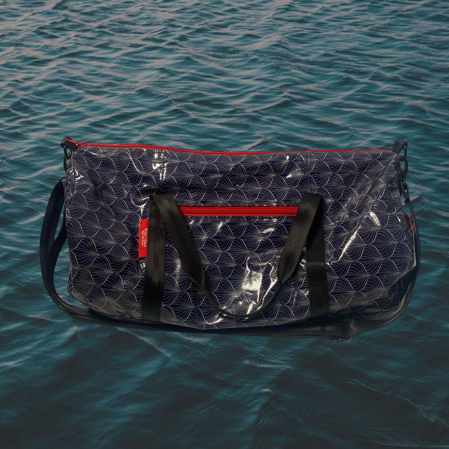 Duffle Bag S Wachstuch Allie Blue