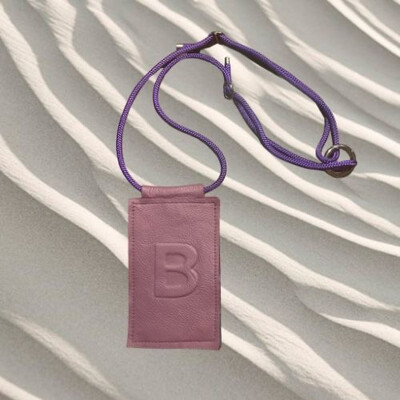 Mobilebag Leather “B” Lila