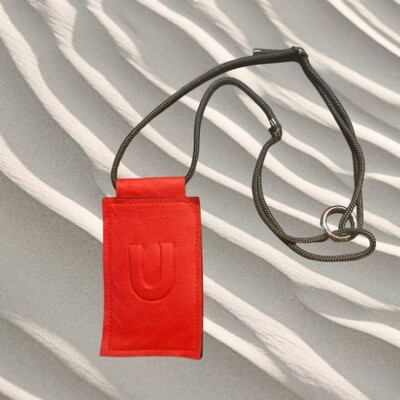 Mobilebag Leather “U” Red
