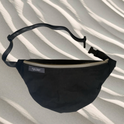Belly Bag Oilskin Black