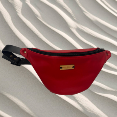 Belly Bag Leather Red