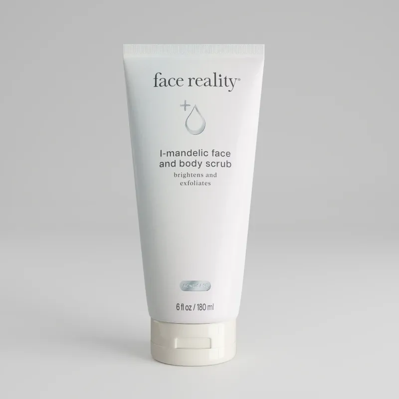 Face Reality L-Mandelic Face and Body Scrub - 6 oz