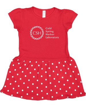 Childrens Dress Red/White Polka Dots