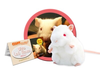 Giant M Toy - White Lab Mouse