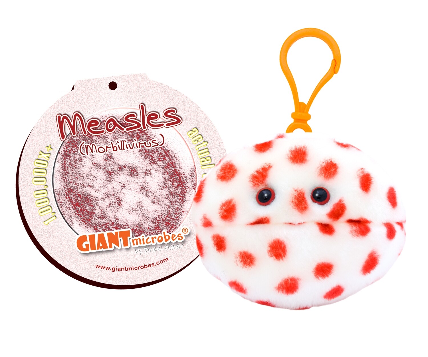 Giant Microbes Keychain - Measles