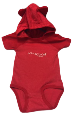 Child Onesie with Ears - Red