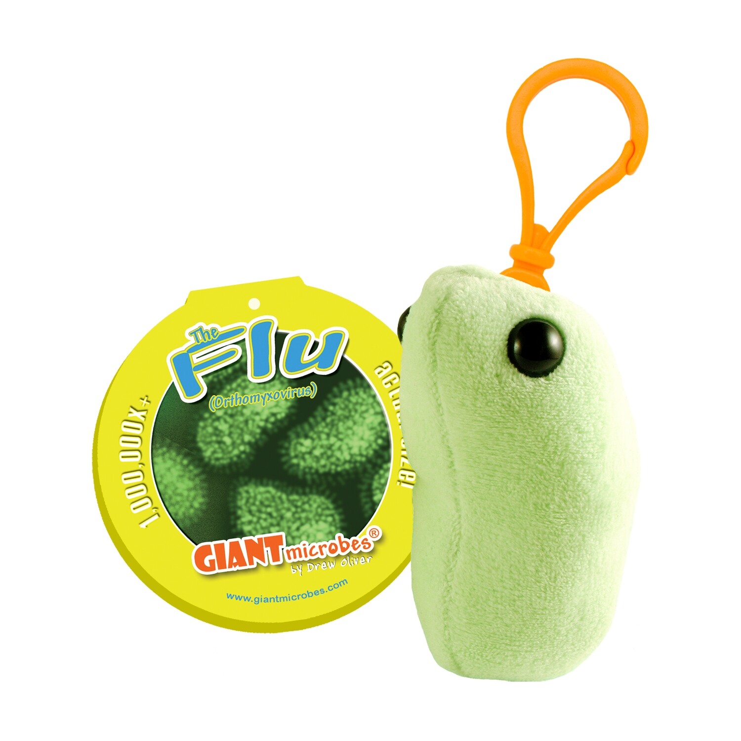 Giant Microbe KeyChain Flu