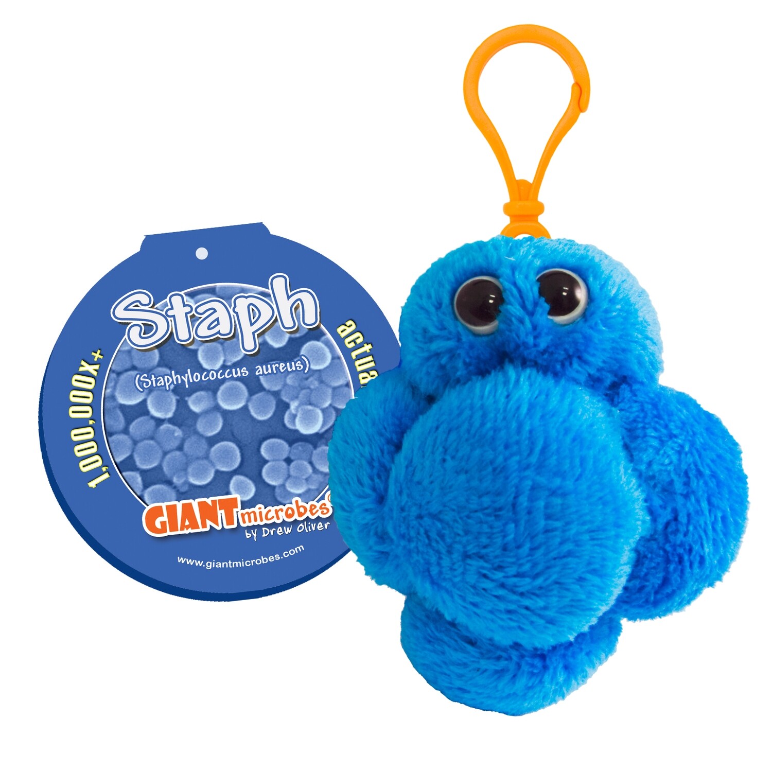 Giant Microbe KeyChain Staph