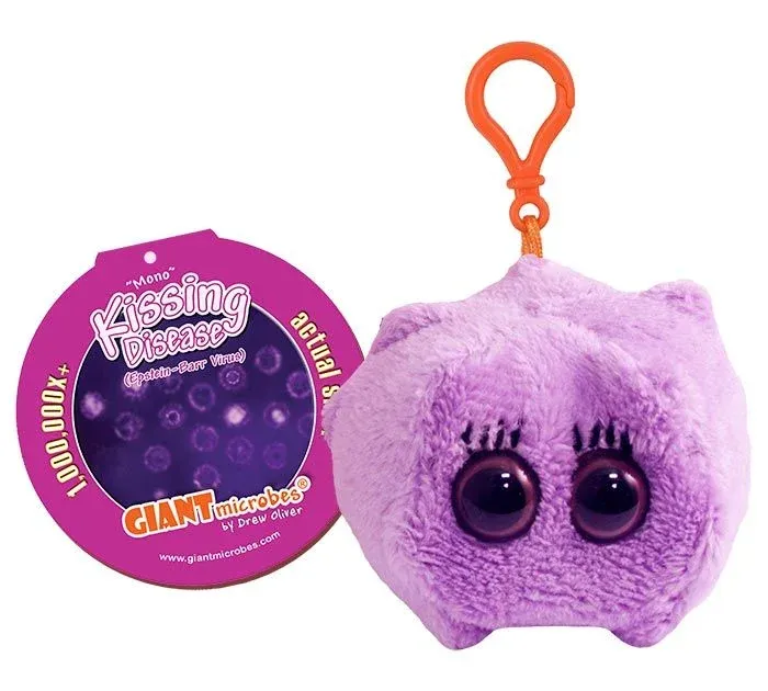 Giant Microbes Keychains - STDs, Item: Kissing Disease