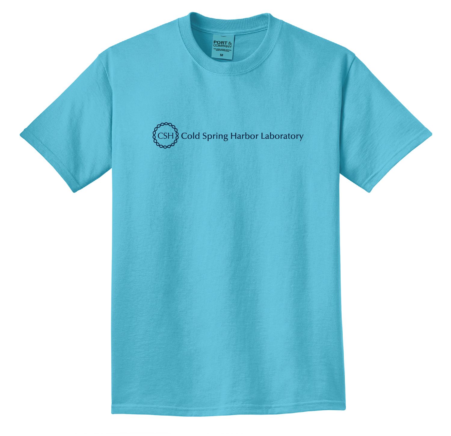 Adult Straight Line Logo Tee, Size: L, Color: Tidal Wave