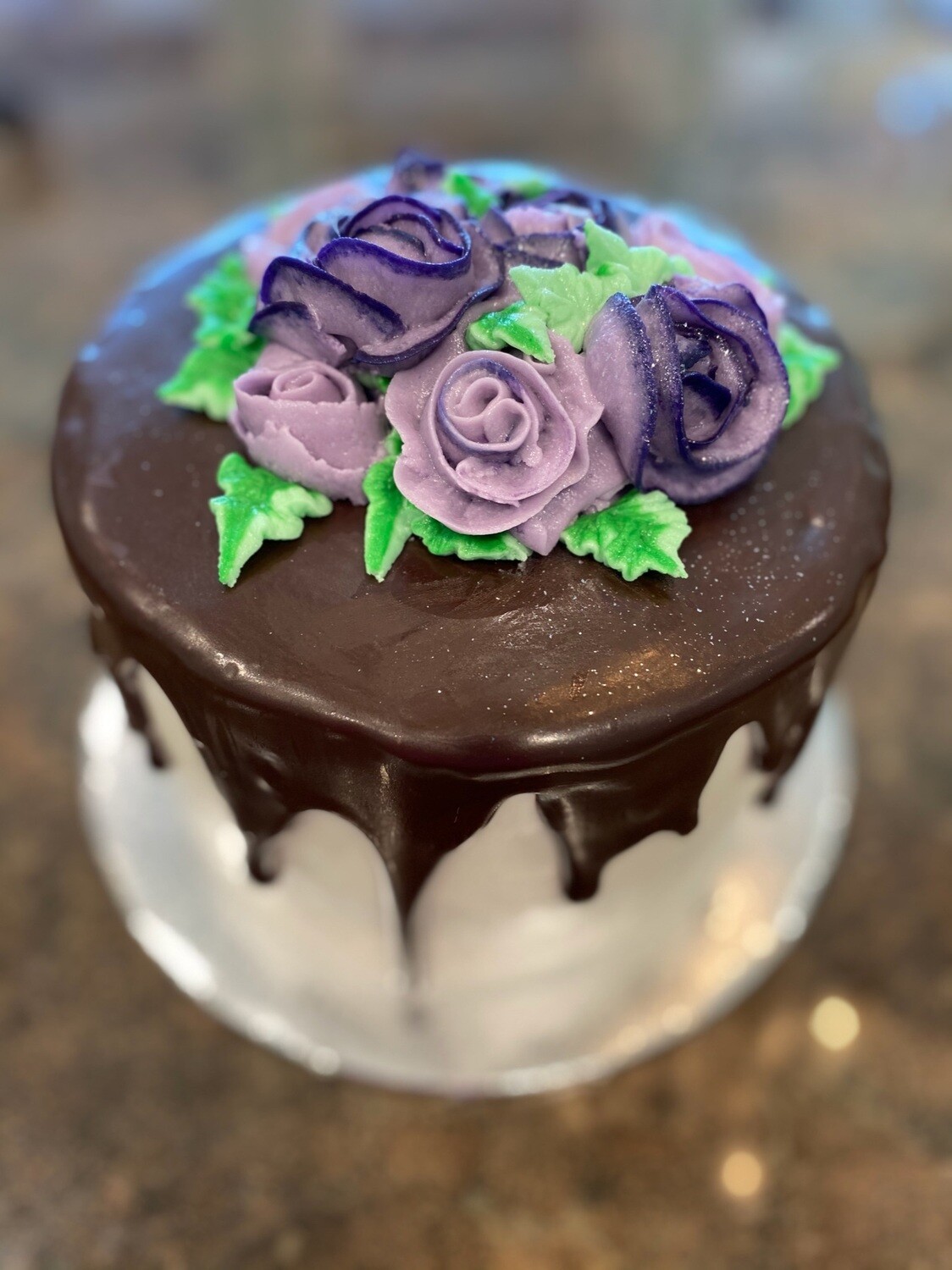 Buttercream Cake with Drip Icing