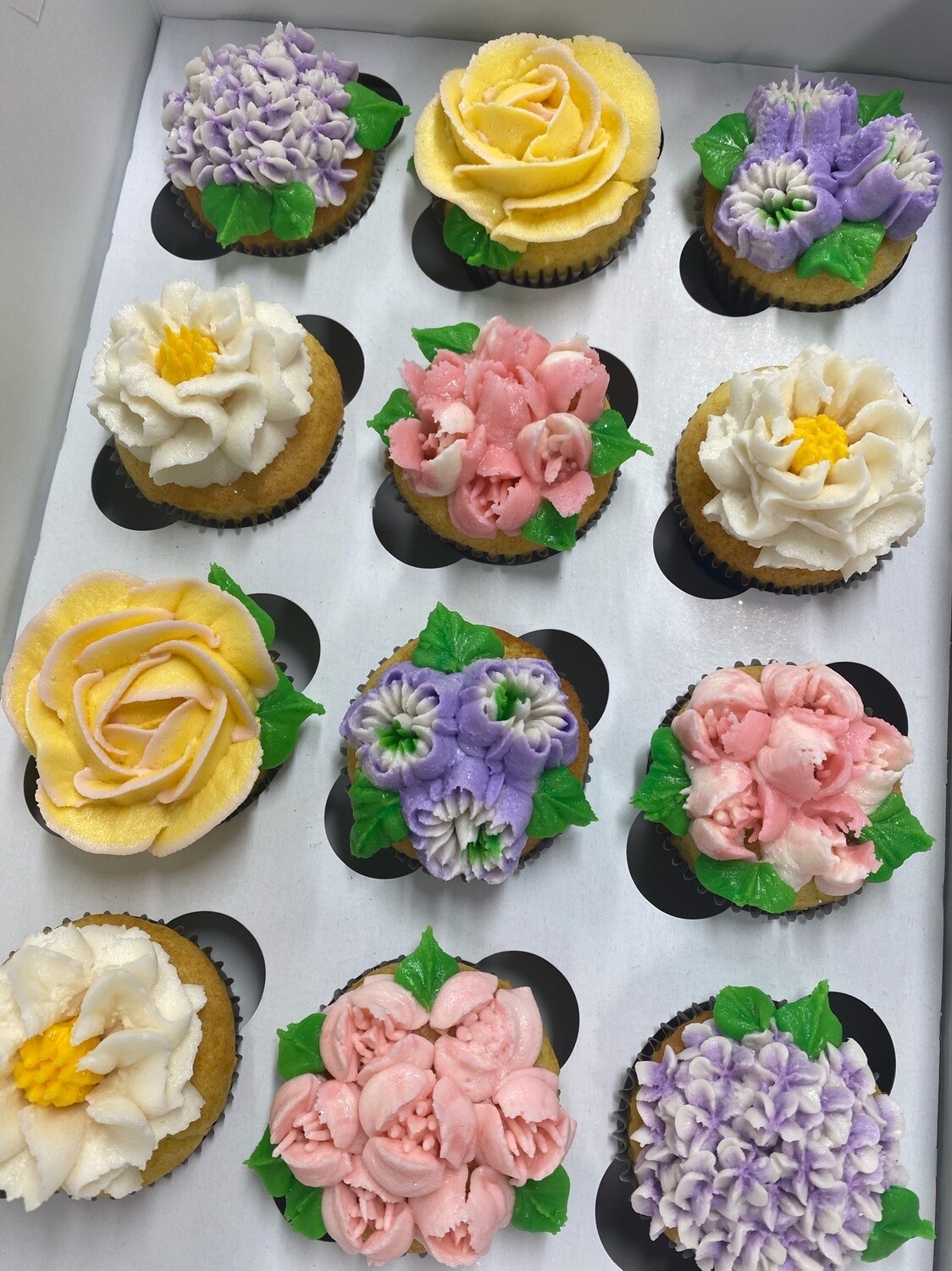 Flower Garden Cupcake Decorating