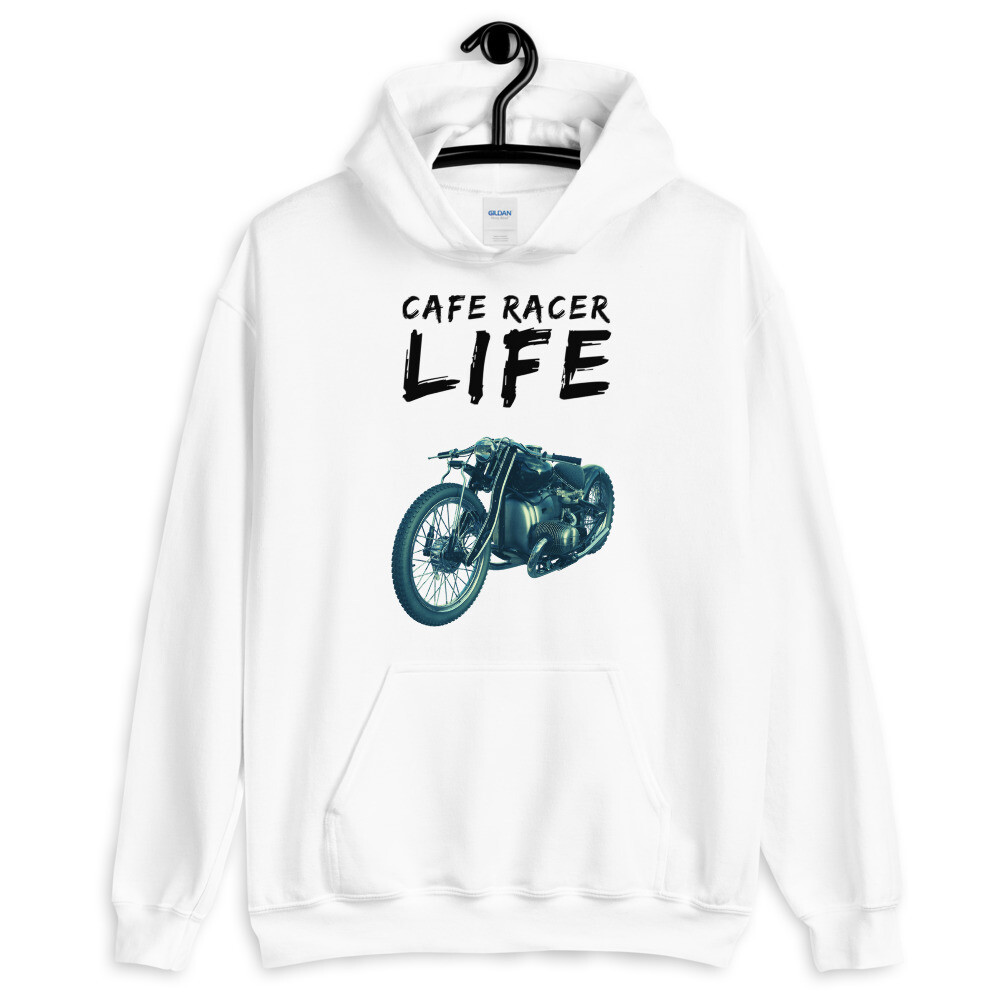 Cafe Racer Life Hoodie in White