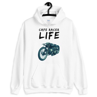 Cafe Racer Life Hoodie in White