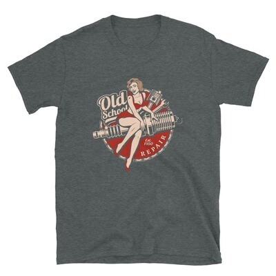 Retro Motorcycle Old School Repair Shop T-Shirt