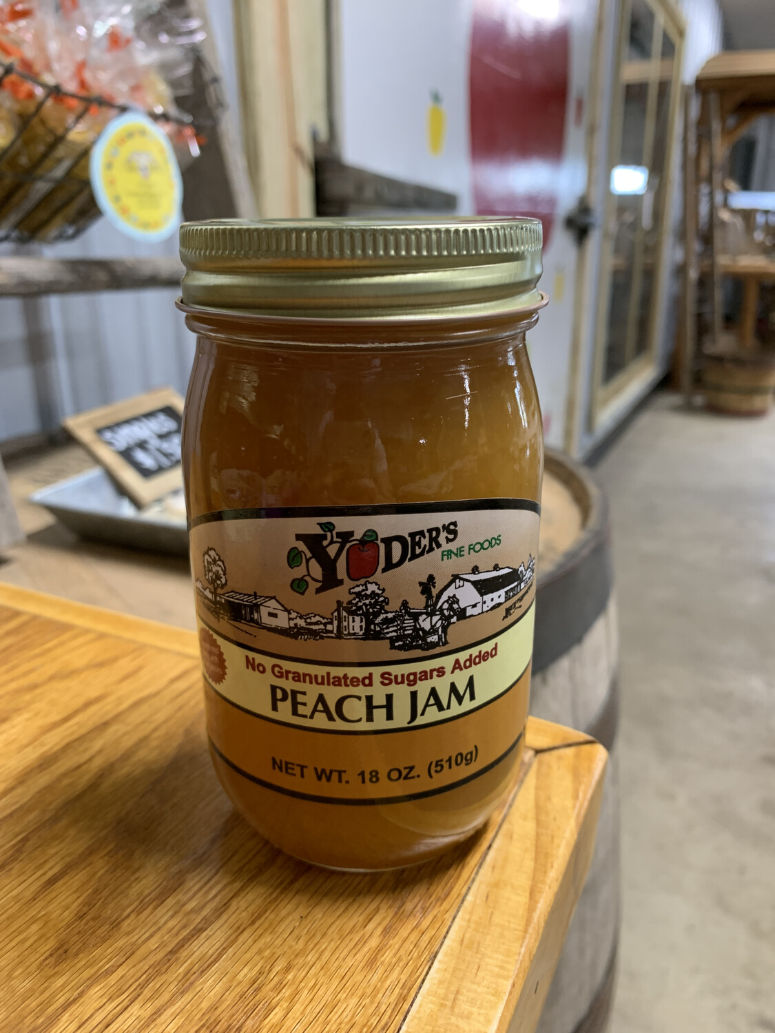 Sugarless Peach Jam - 18 Oz