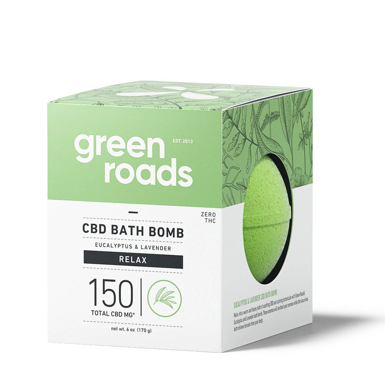 LARGE CBD BATH BOMB - RELAX - 150MG LARGE CBD BATH BOMB - RELAX - 150MG