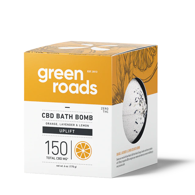 LARGE CBD BATH BOMB - UPLIFT - 150MG LARGE CBD BATH BOMB - UPLIFT - 150MG
