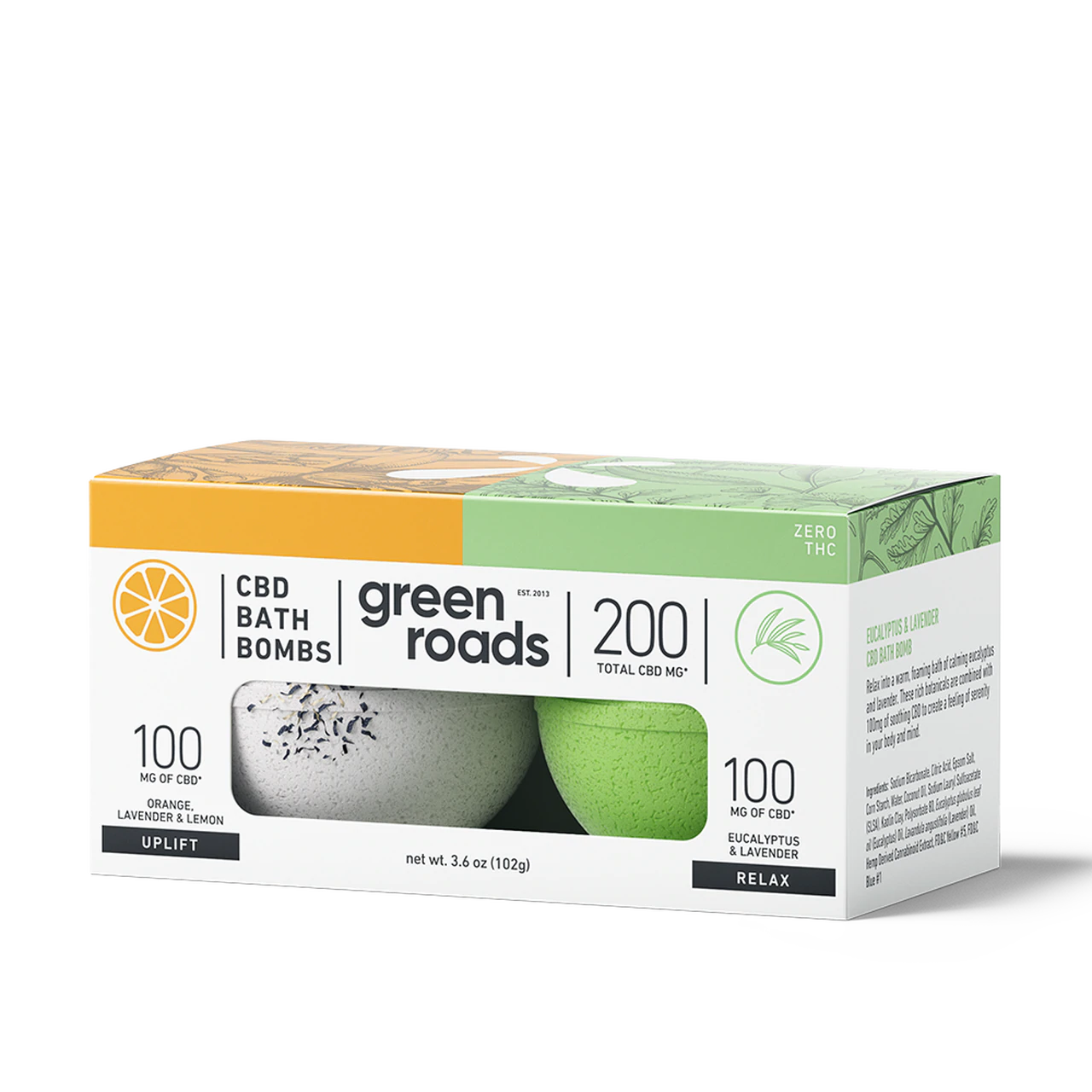 CBD BATH BOMB DUO - UPLIFT & RELAX - 200MG CBD BATH BOMB DUO - UPLIFT & RELAX - 200MG