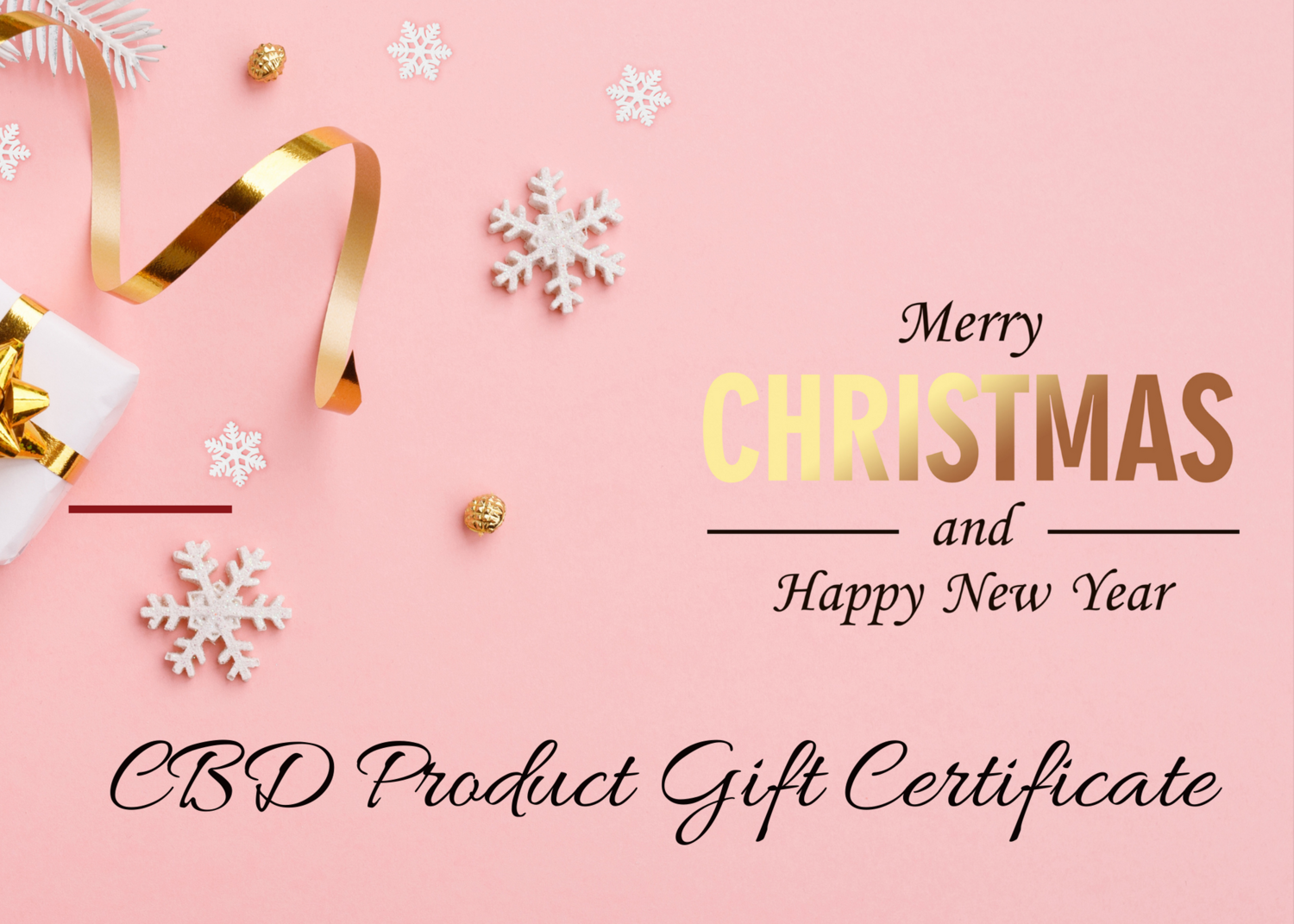 CBD Product Gift Certificate CBD Product Gift Certificate