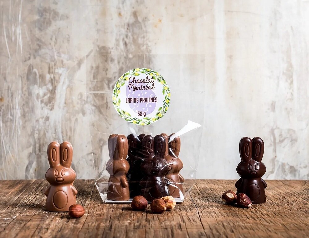 SACHET 4 LAPINS PRALINES