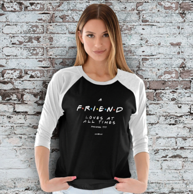 Friend Raglan T-Shirt - FREE Shipping Friend Raglan T-Shirt - FREE Shipping