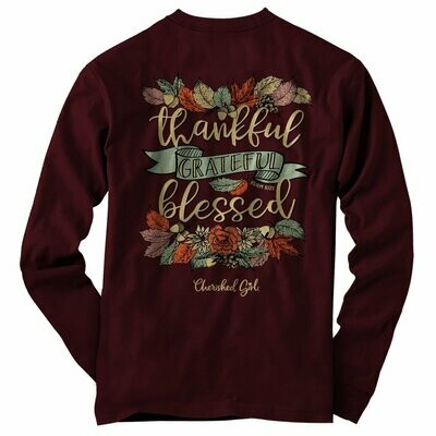 Thankful Adult Long Sleeve T-Shirt - FREE Shipping Thankful Adult Long Sleeve T-Shirt - FREE Shipping
