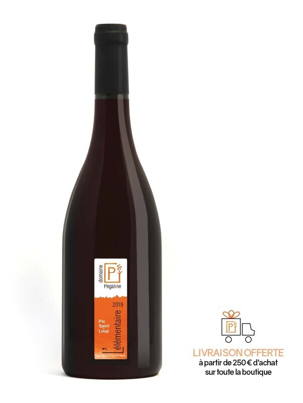 L'Elémentaire 2019, AOP Pic Saint Loup rouge - carton de 6 bouteilles