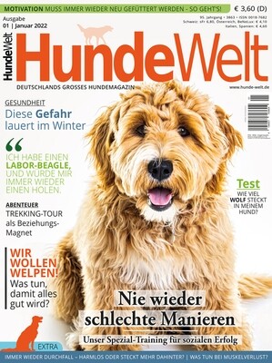 HundeWelt 01.2022 (Digital, Einzelheft) HundeWelt 01.2022 (Digital, Einzelheft)