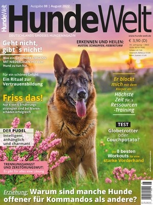 HundeWelt 08.2022 (Digital, Einzelheft) HundeWelt 08.2022 (Digital, Einzelheft)