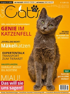 Our Cats 11.2022 (Digital, Einzelheft) Our Cats 11.2022 (Digital, Einzelheft)