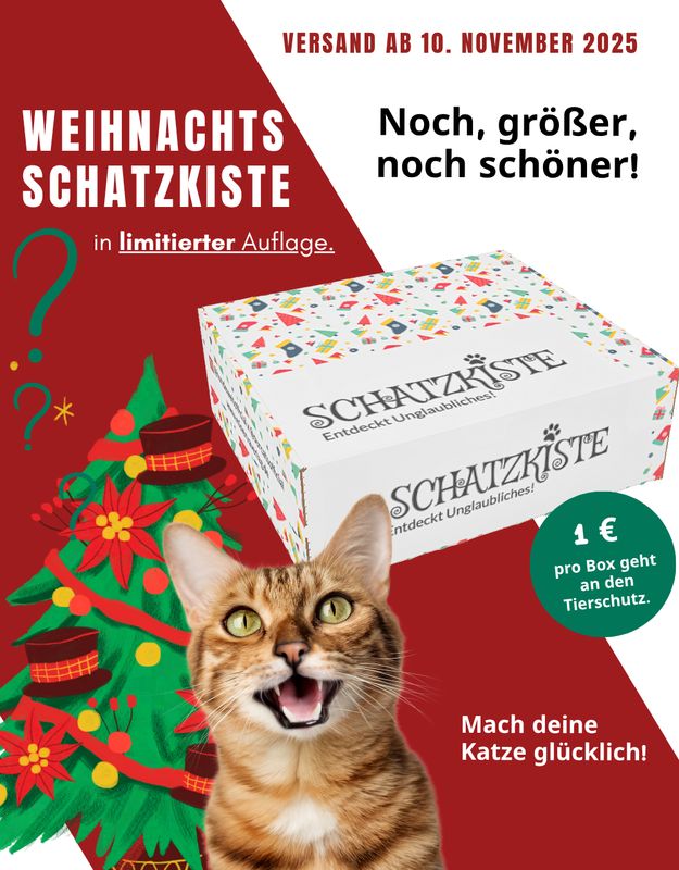 Weihnachts-Schatzkiste für Katzen - Limitierte Auflage