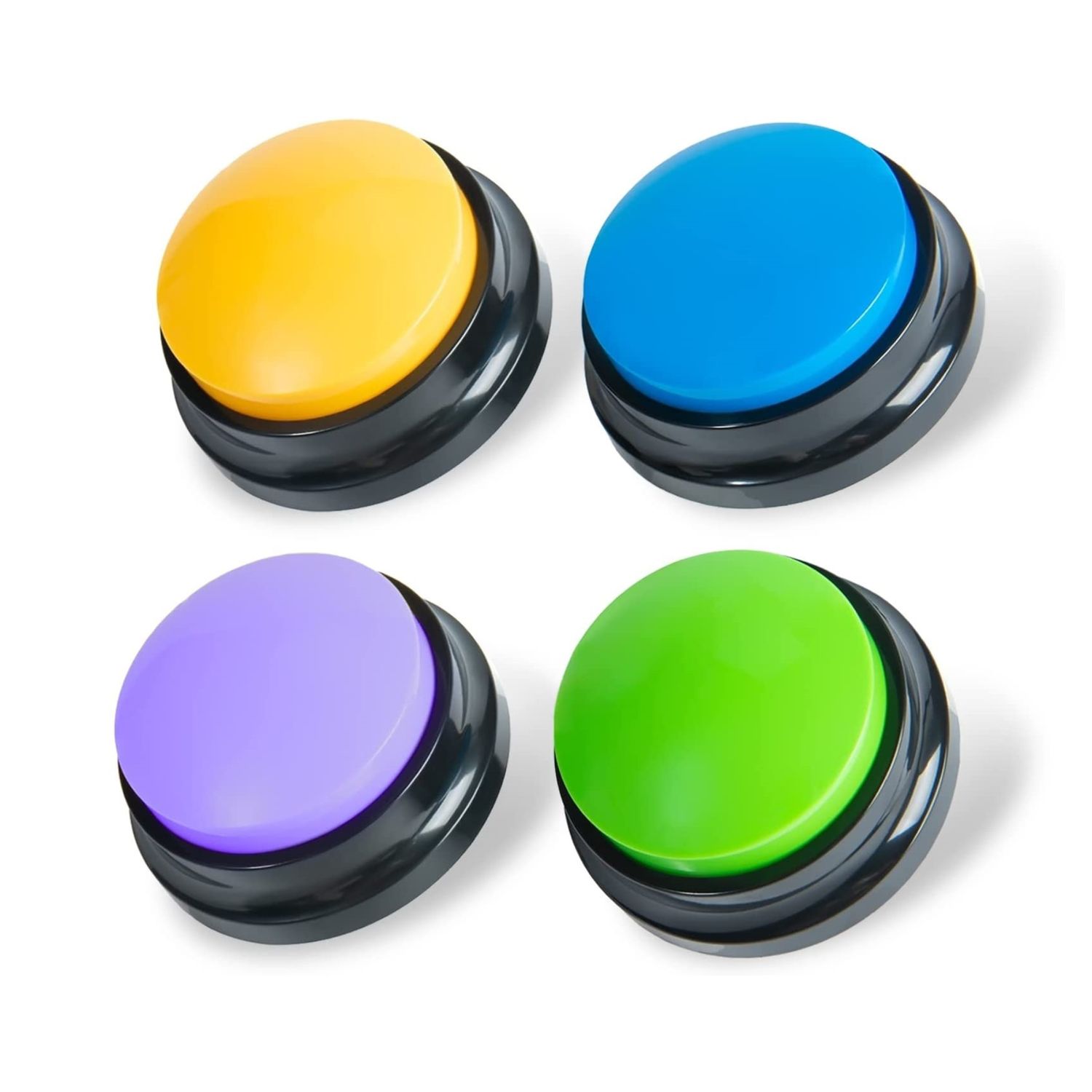 Training Buttons für Haustiere, 4er Set (versch. Farben)