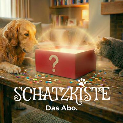 Schatzkisten-Abo (4 x /Jahr), 1 Jahr Laufzeit fest | 4 Boxen | Für Hunde + Katzen