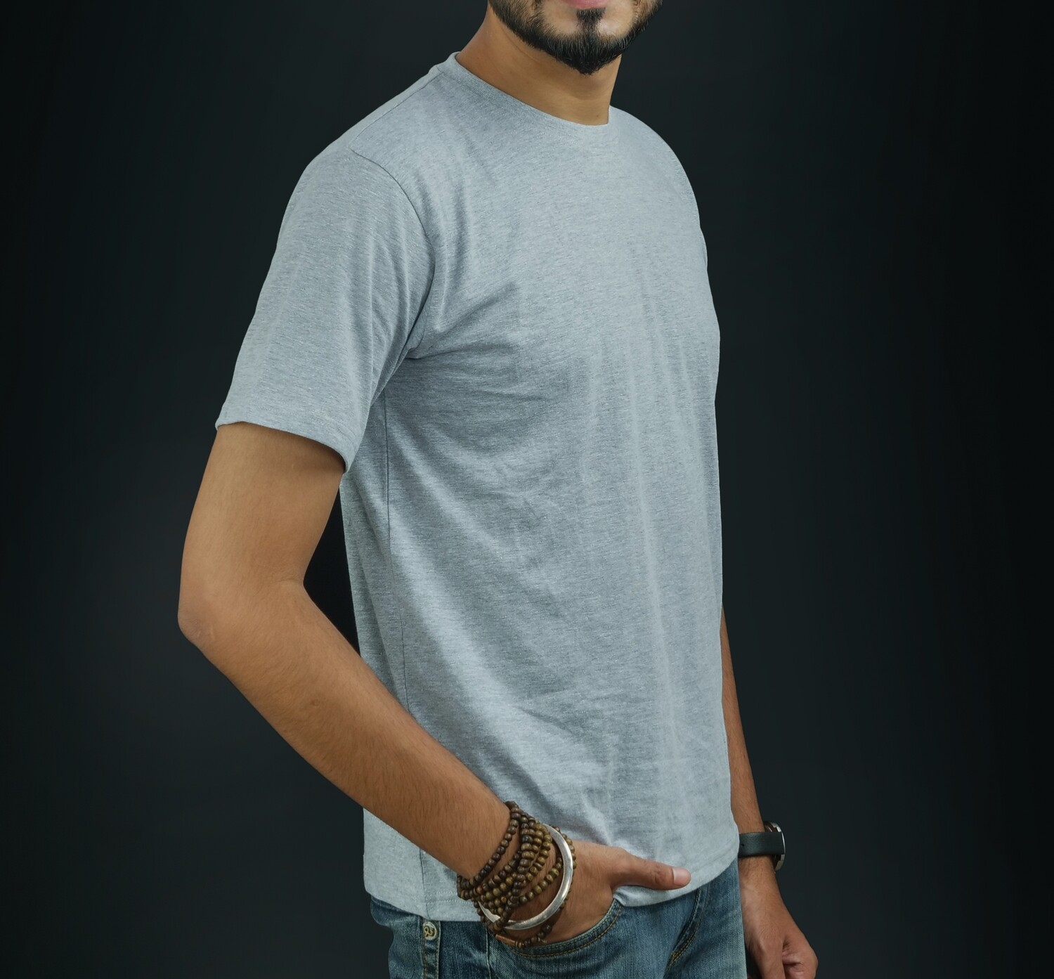 180 GSM Cotton Round Neck T-shirt