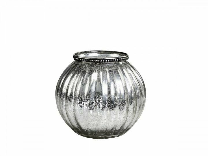 Glass Vase with a Pearl Edge