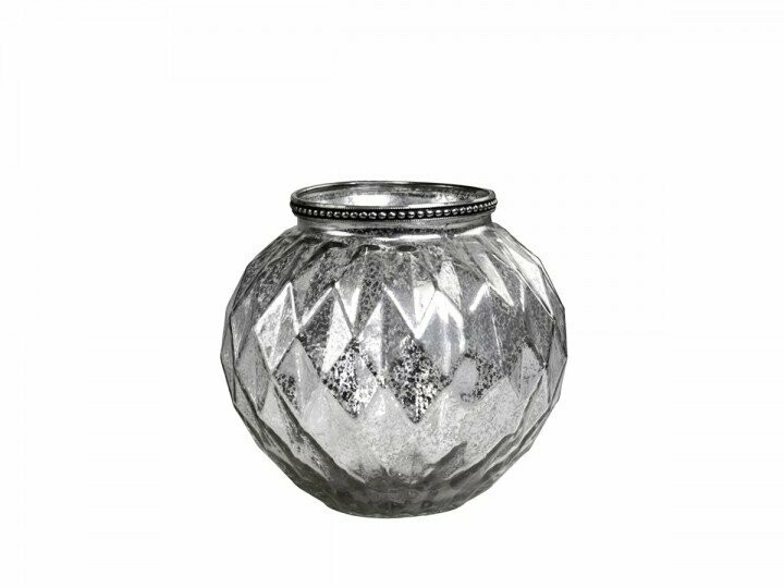 Glass Vase with a Pearl Edge
