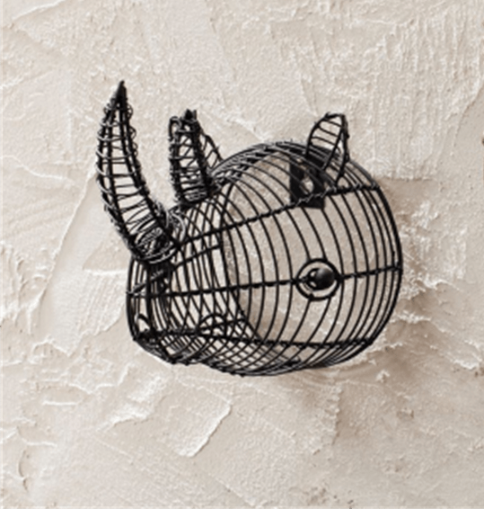 Wire Rhino Head (small)