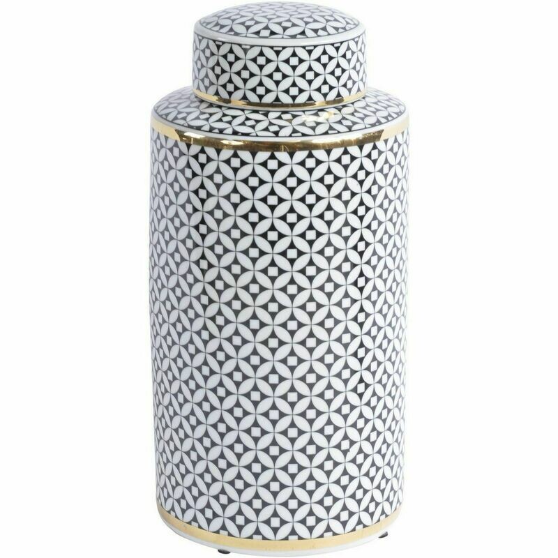 Print Ceramic Lidded Jar