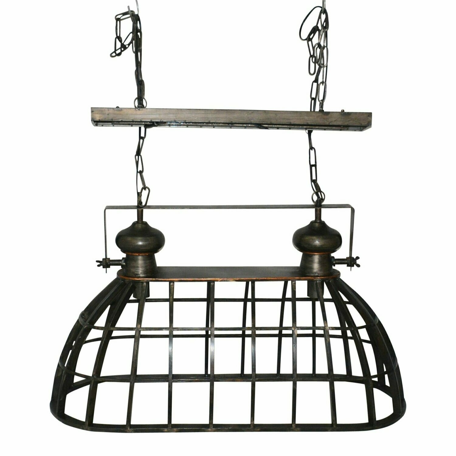Rectangle Cage Light (Extra Large) + Bulbs