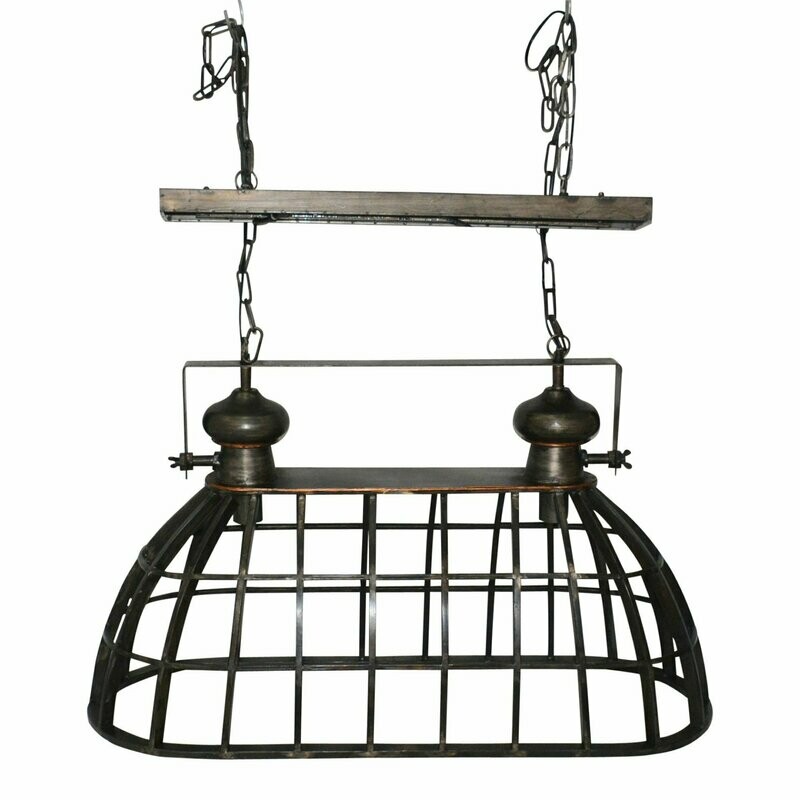 Rectangle Cage Light (Extra Large) + Bulbs