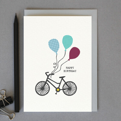 Bicycle Happy Birthday Card