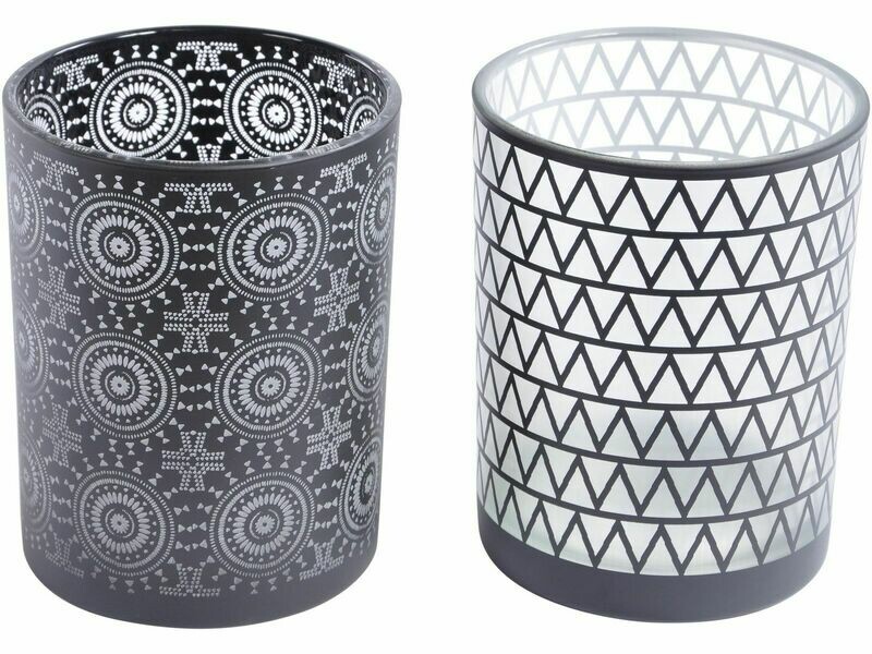 Black and White Votives (set of 2)