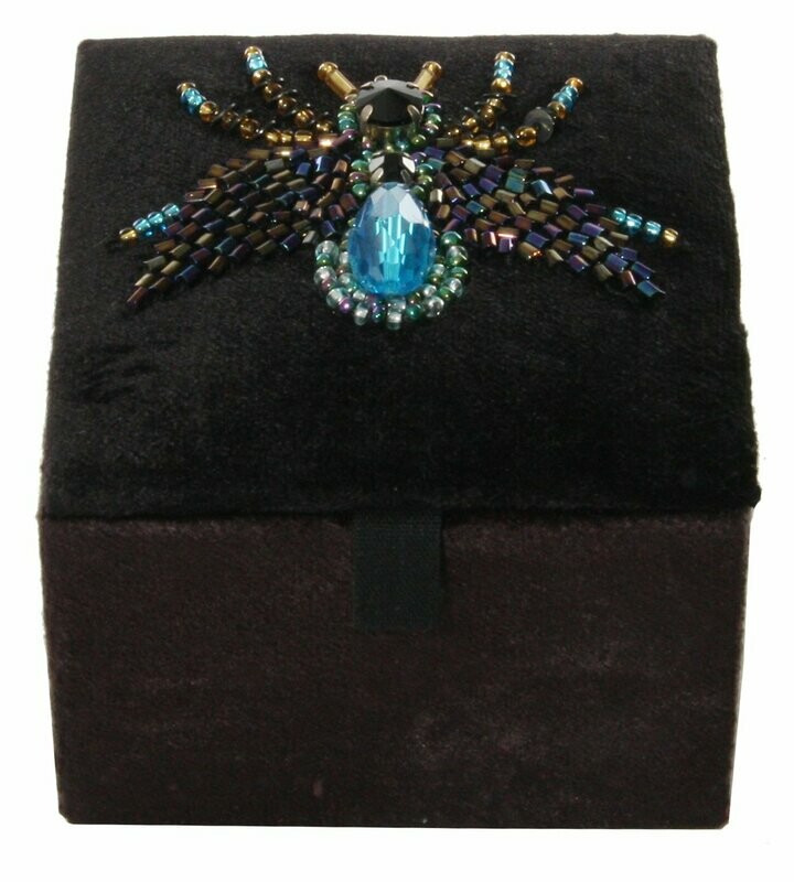 Velvet Insect Jewellery Box