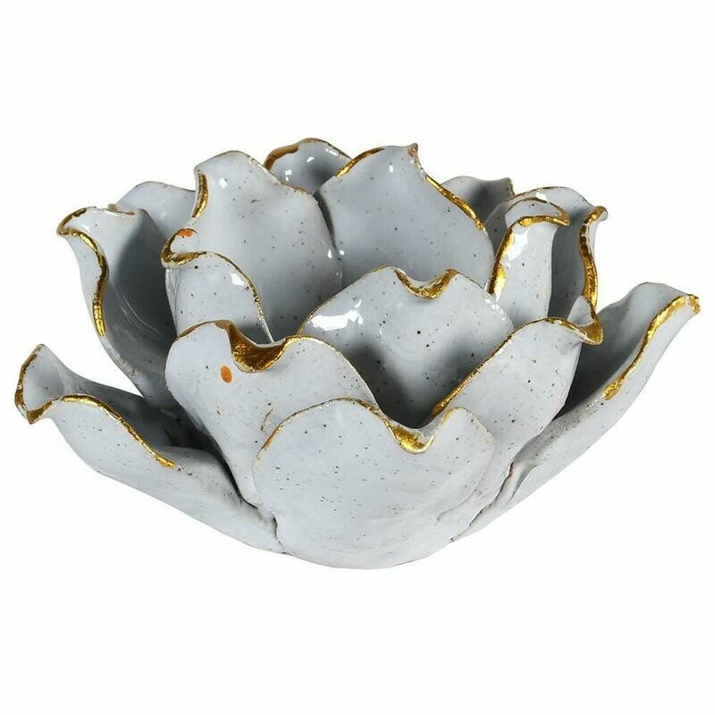 Porcelain Flower Candle Holder