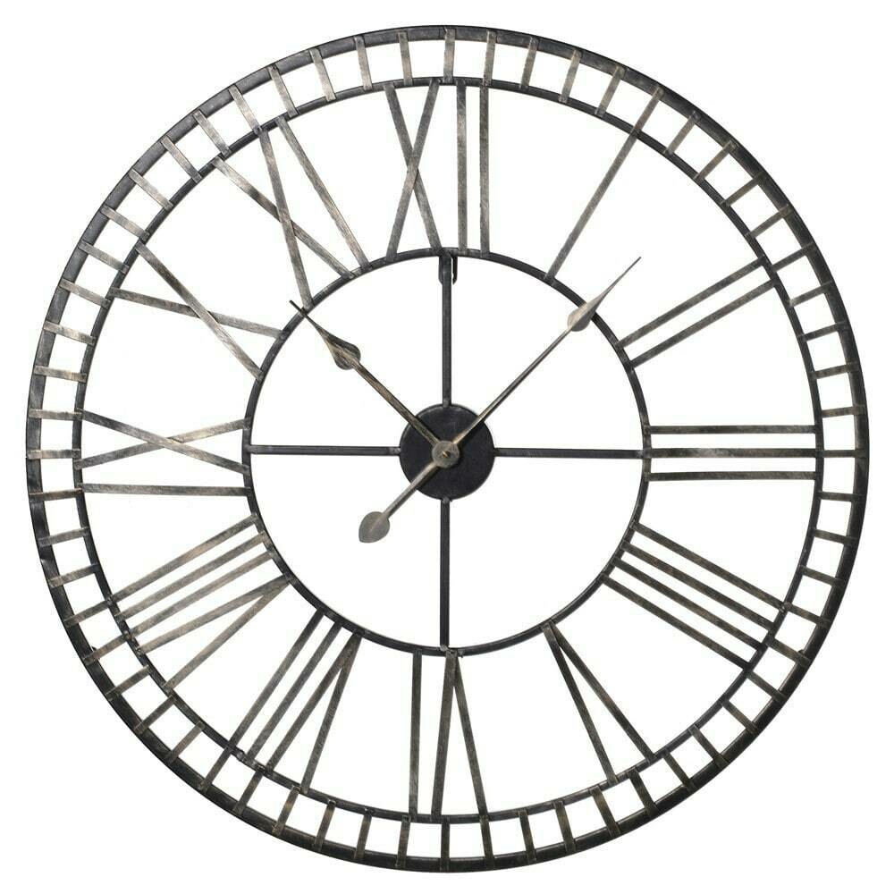 Gold Numerals Wall Clock (large)