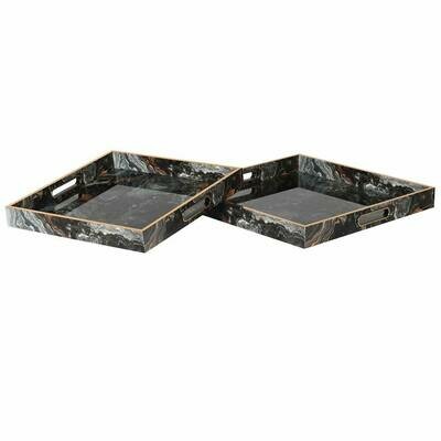 Marble Effect Square Tray (Individually priced)