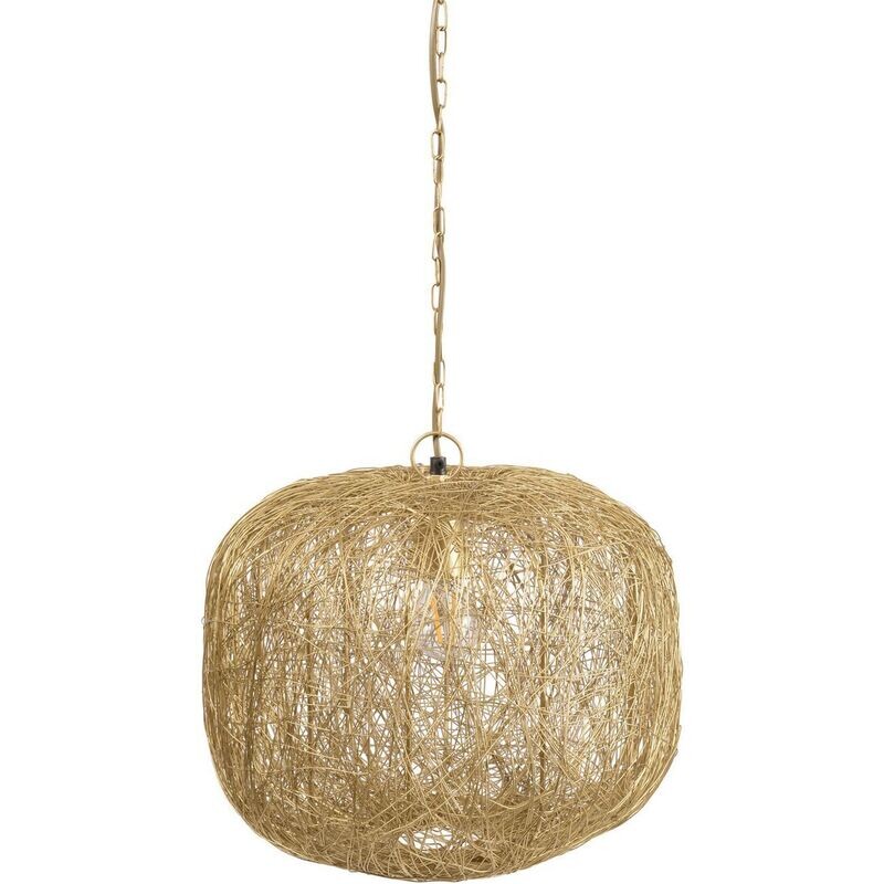 Woven Gold Pendant